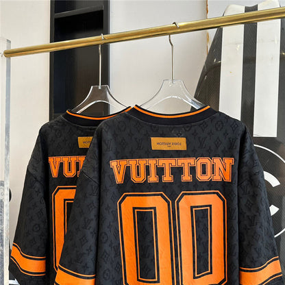 Tee-shirt lv orange/noir